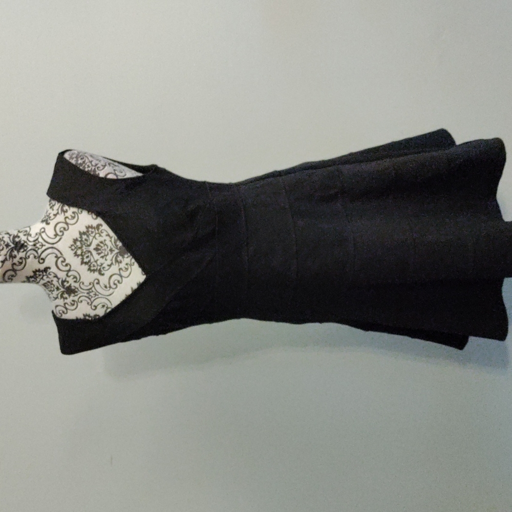 WHBM Black Cocktail/Evening Dress Sleeveless Stretch Nylon/Spandex Dress Size 10